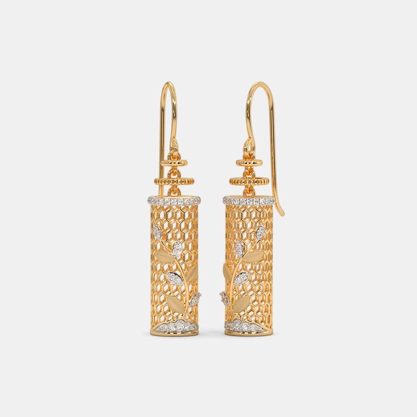 The Cylinder Jali Hook Earrings - image 1