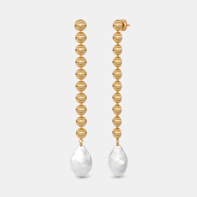 The Daphne Gold Dangler Earrings - image 1