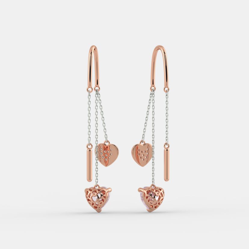 The Cira Rose Quartz Earrings - image 8