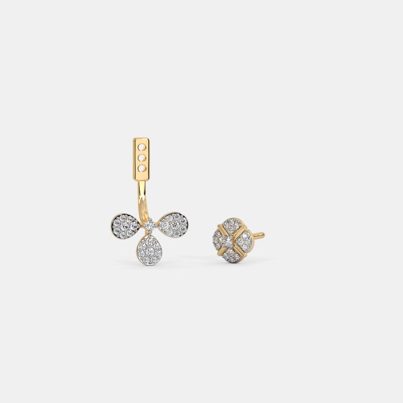 The Shamrock Front Back Earrings - image 4