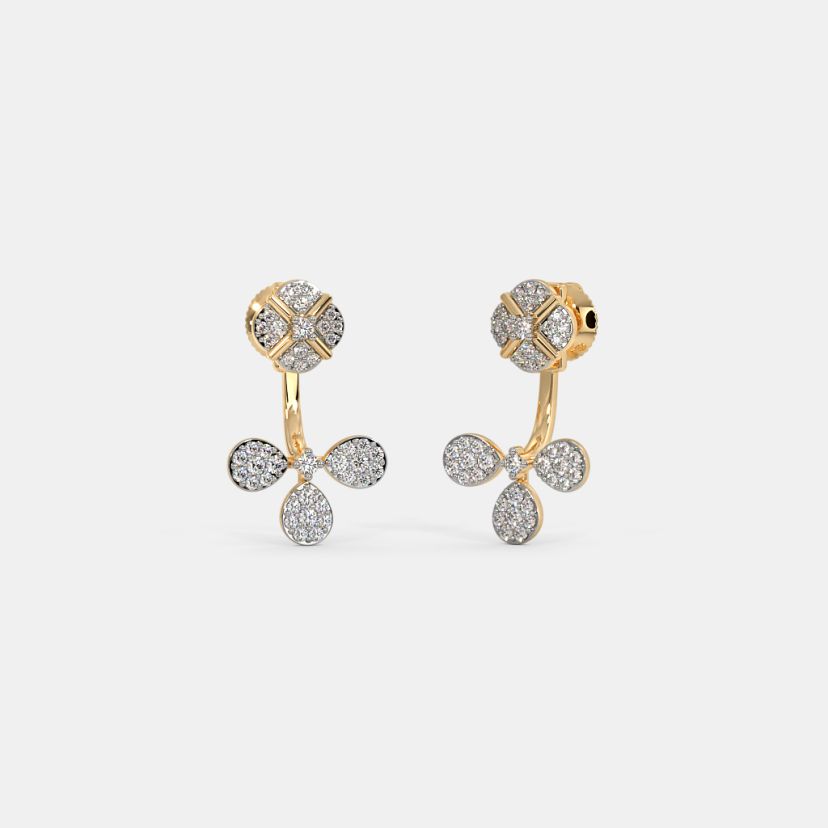 The Shamrock Front Back Earrings - image 1