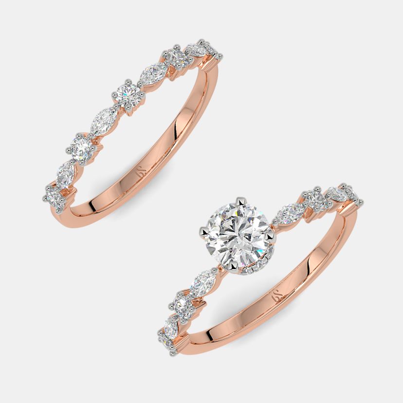 The Lumiere Des Etoiles Bridal Ring Set - image 7