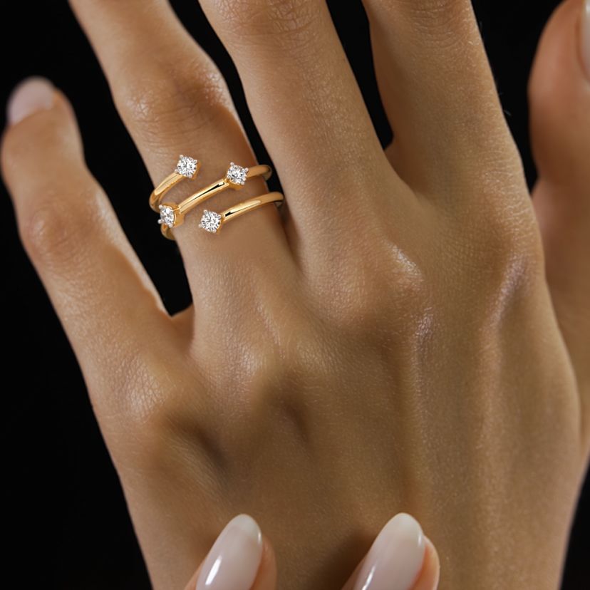 The Quadrix Spiral Ring - image 4