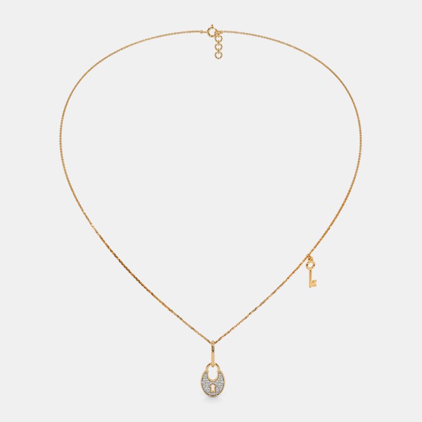 The Lock And Key Pendant Necklace - image 5