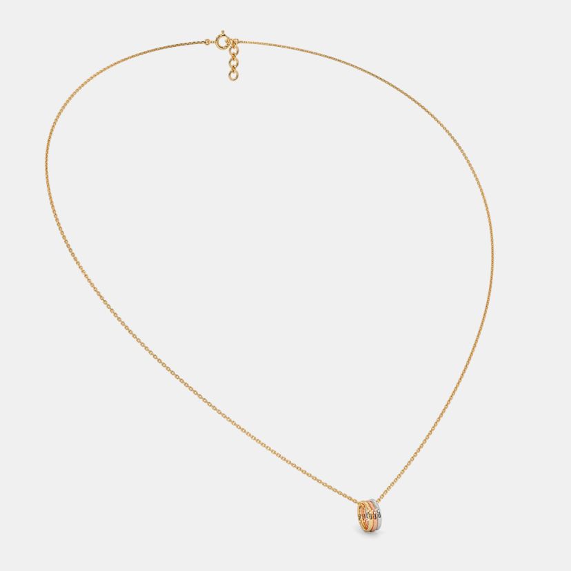 The Trio Ring Pendant Necklace - image 7