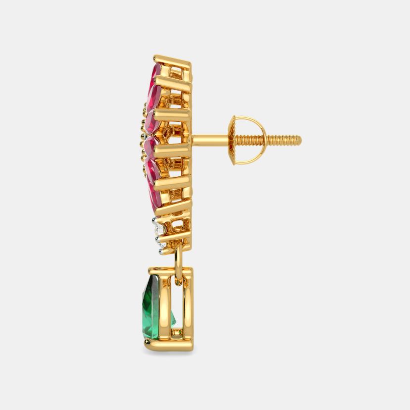 The Mystic Floriated Drop Earrings - image 4