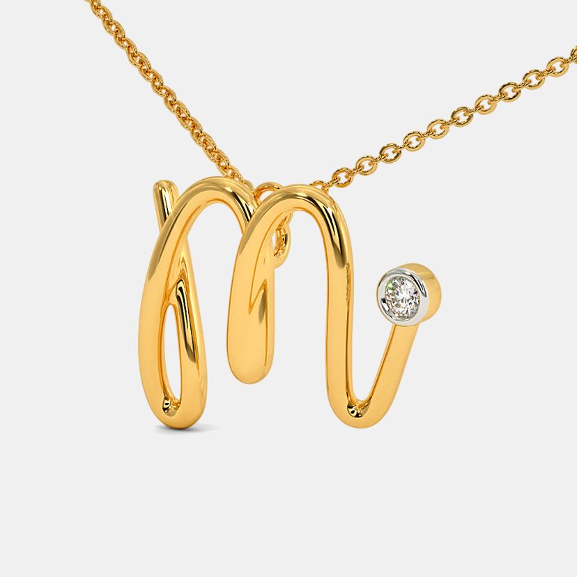 The Cursive M Necklace - image 1