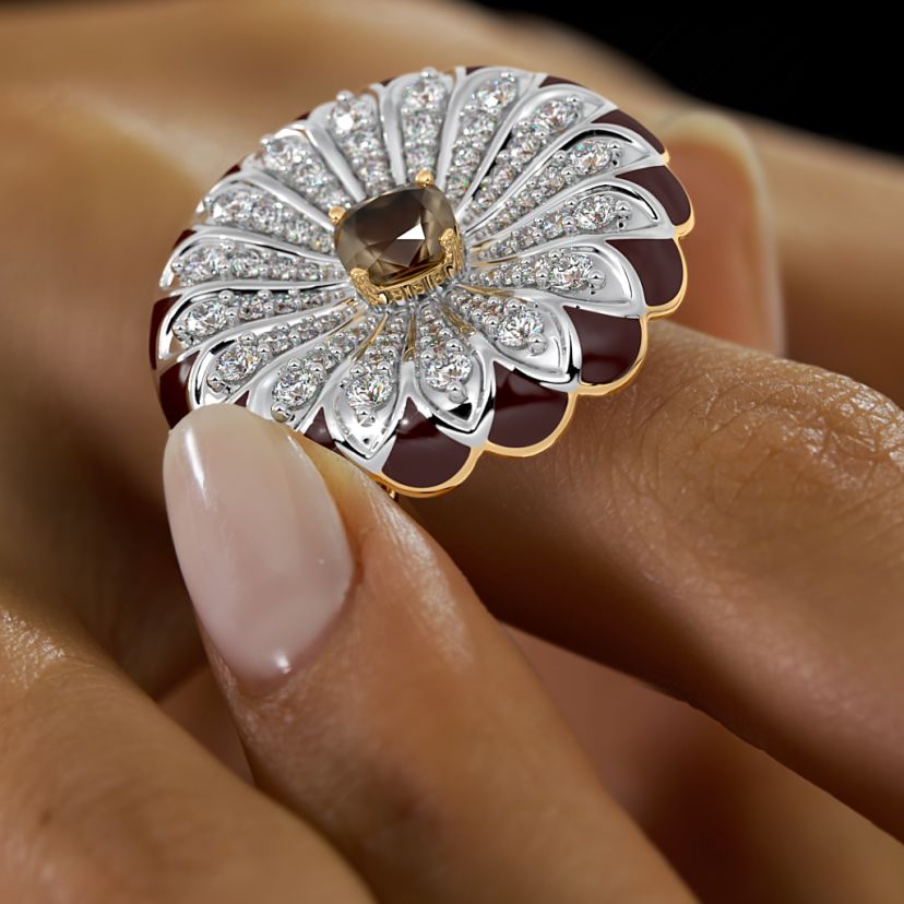 The Velvet Mosaic Statement Ring - image 6