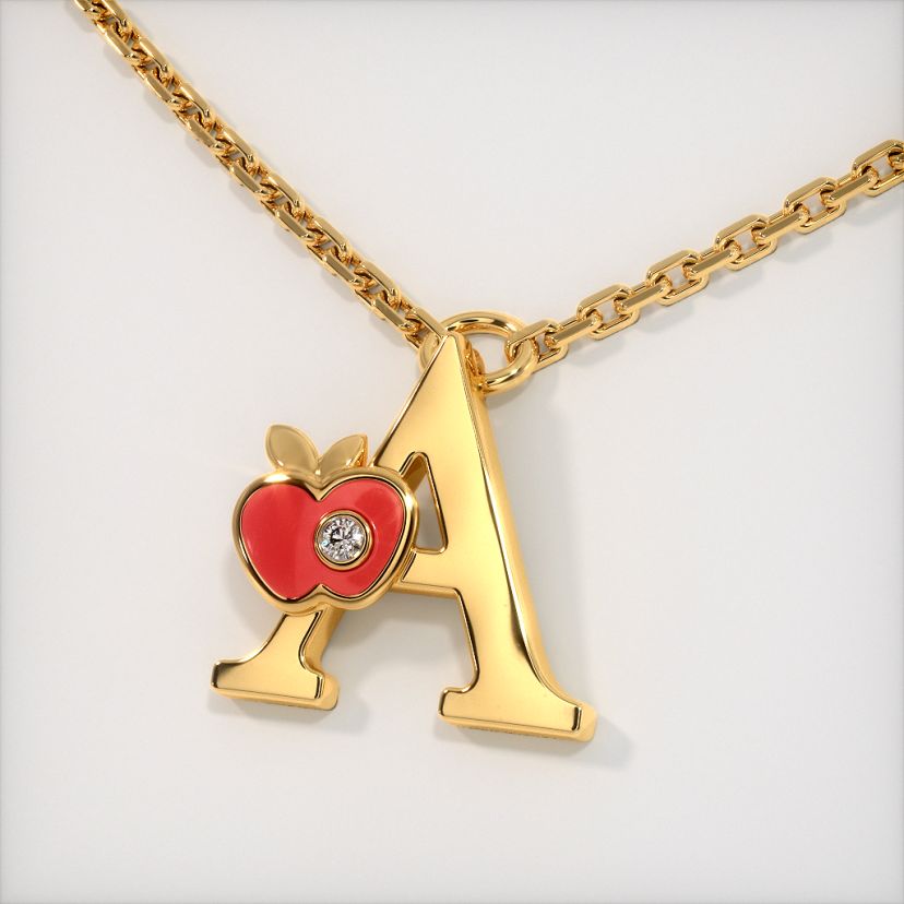 The A for Apple Necklace for Kids - image 1