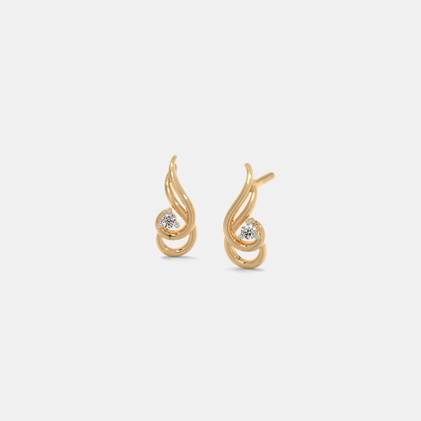 Buy 100 Single Stone Diamond Earrings Designs Online BlueStone India s 1 Online Jewellery Brand