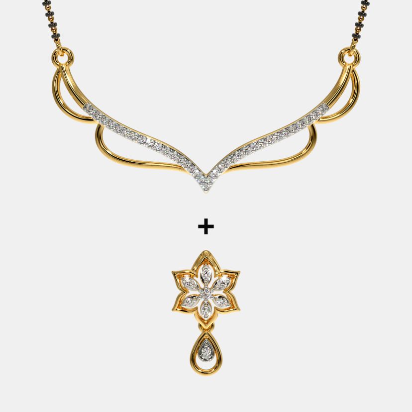 The Anaka Convertible Mangalsutra Pendant - image 4
