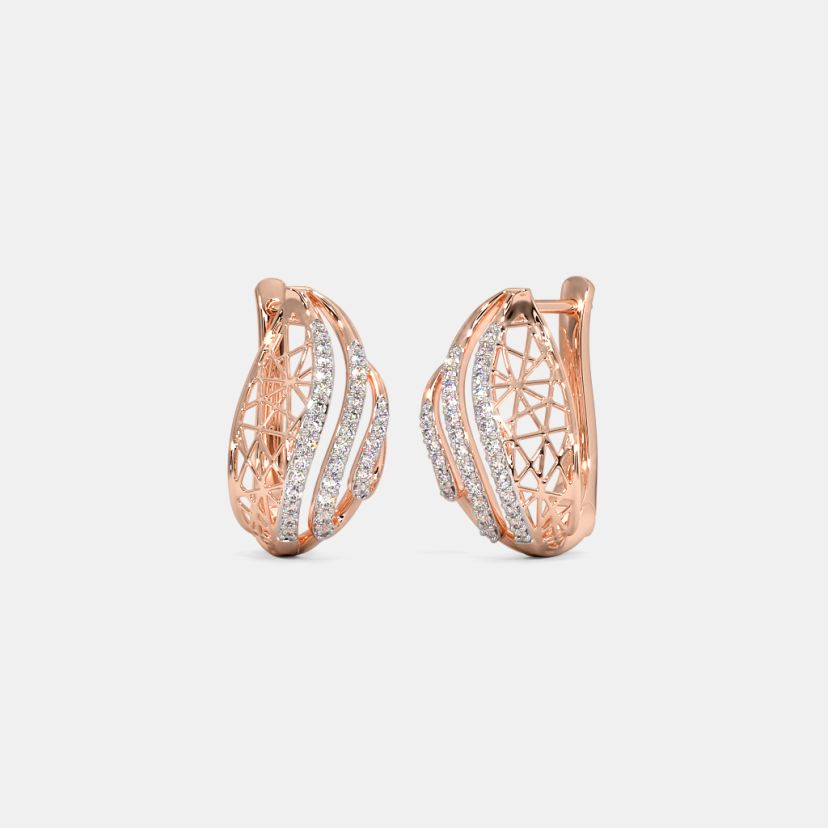 Lenaka Large Diamond Hoop Earrings  Beabond