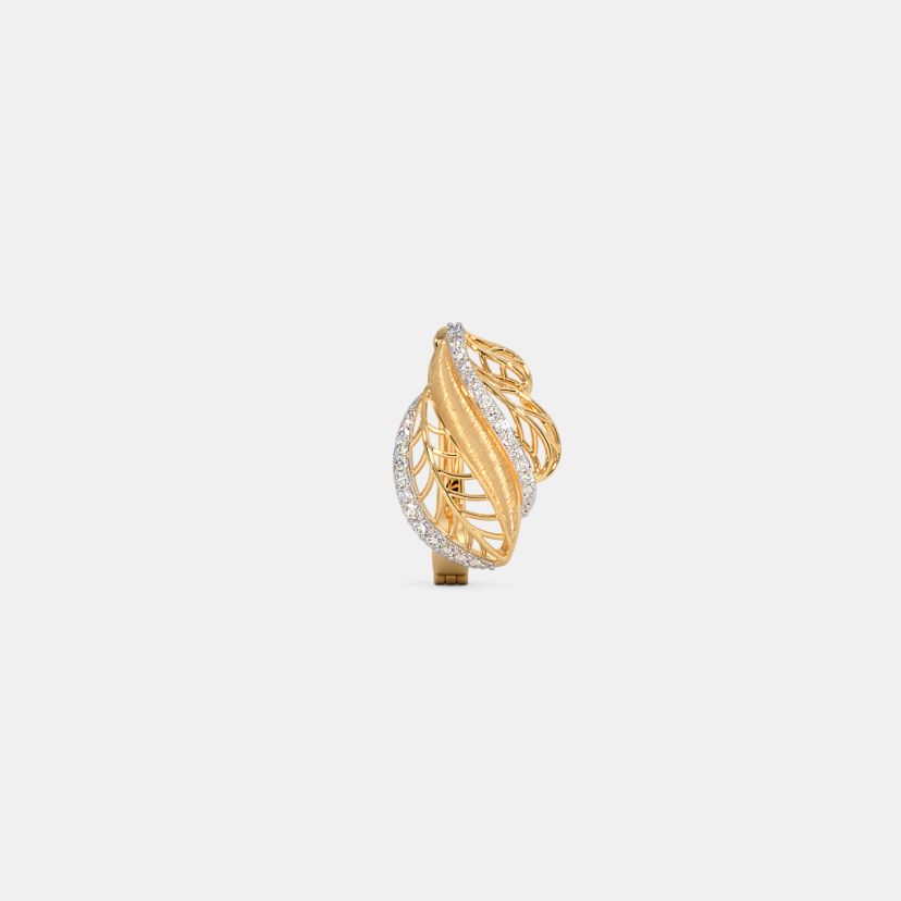 The Feuille Huggie Earrings - image 4