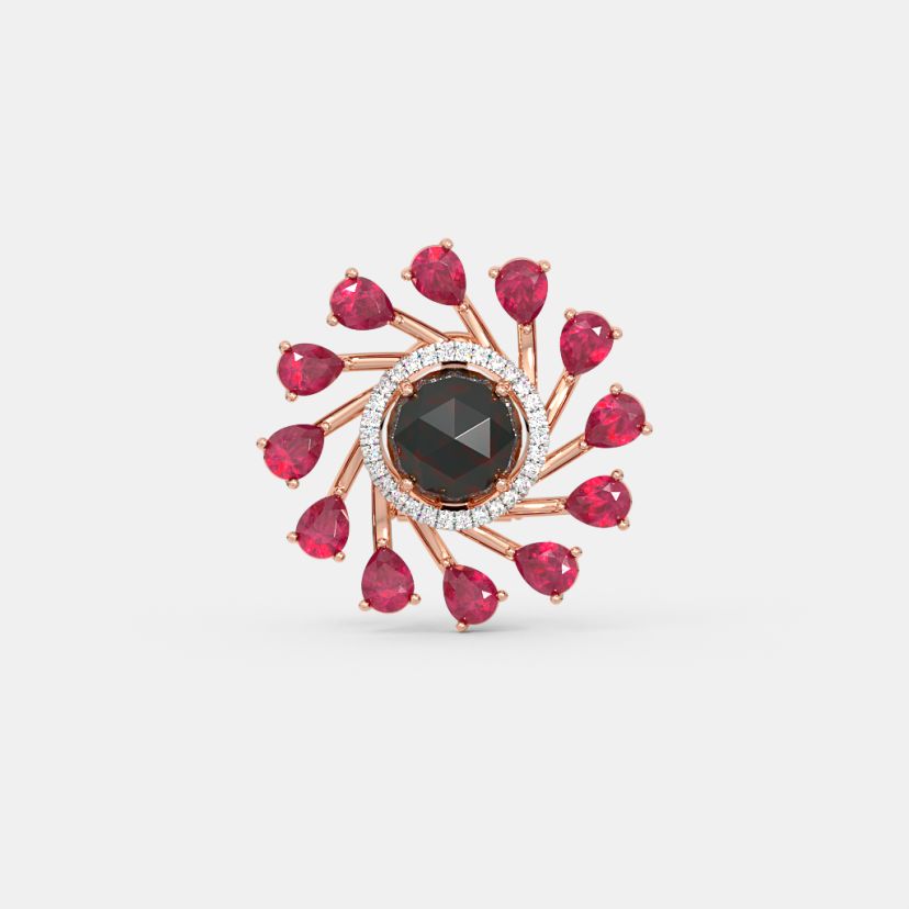 The Midnightruby Stud Earrings - image 7