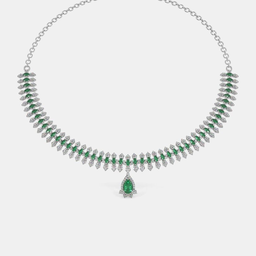 The Emeraldwhisper Collar Necklace - image 1