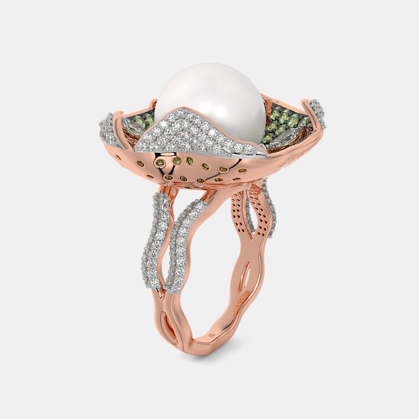 The Olivepearl Cocktail Ring - image 8