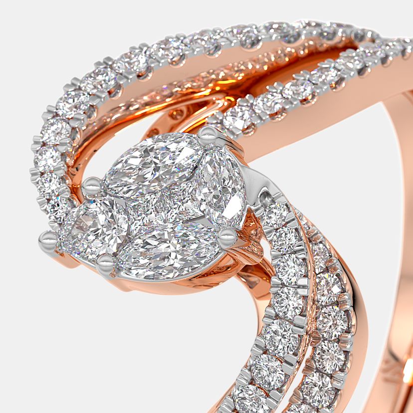 The Abstrackpear Bridal Ring Set - image 5