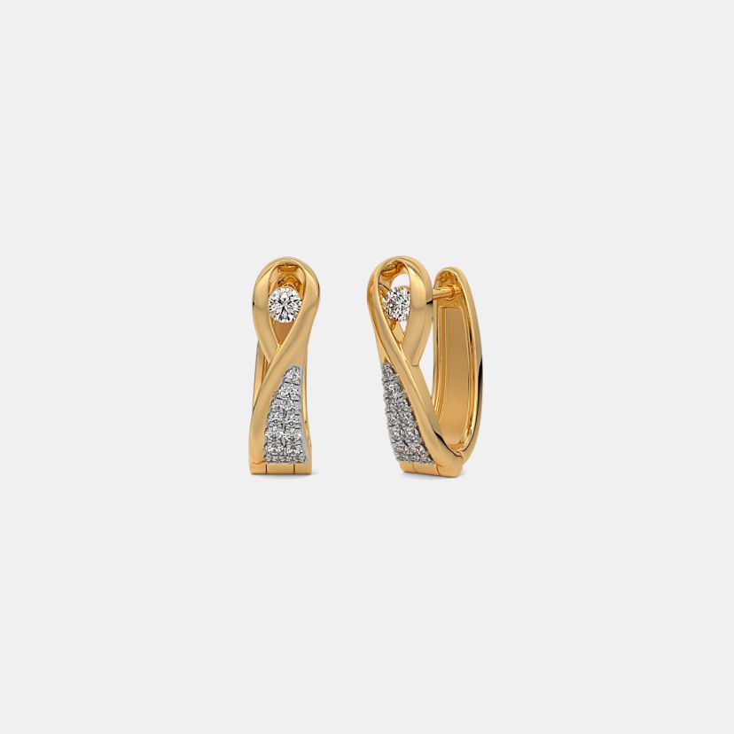 The Plagian Huggie Earrings - image 1