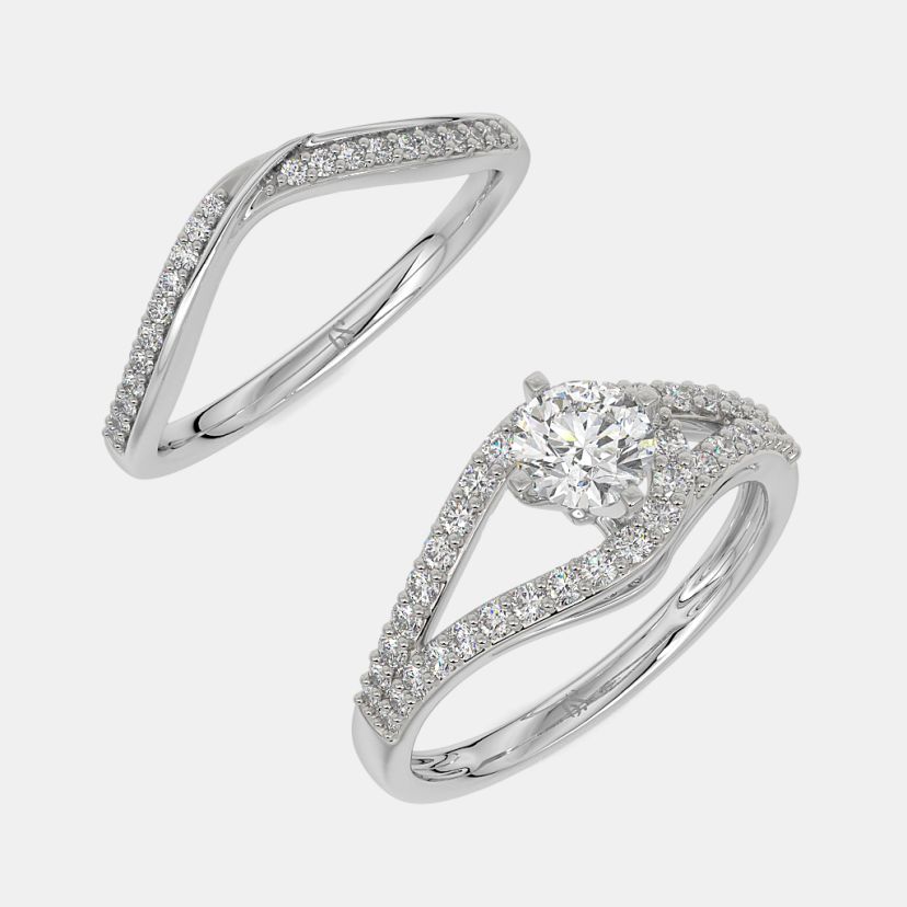 The Gecesi Bridal Ring Set - image 7