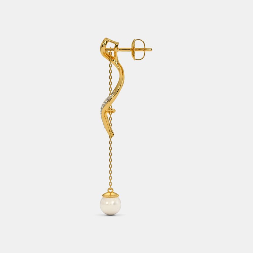 The Twirl Around Ribbon Dangler Earrings - image 4