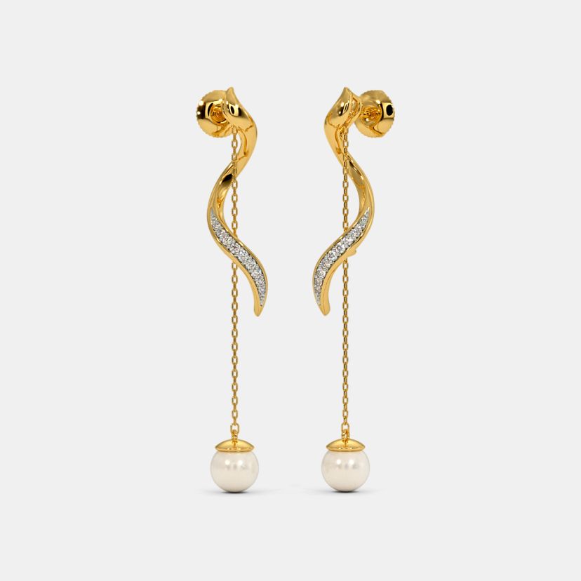 The Twirl Around Ribbon Dangler Earrings - image 1