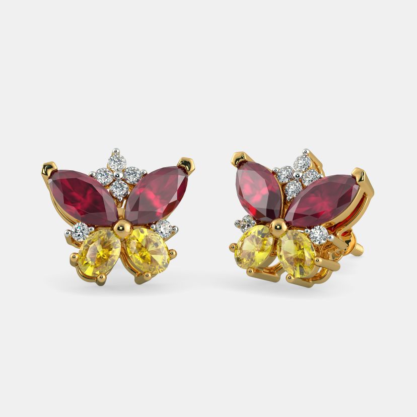 Pukhraj earrings outlet