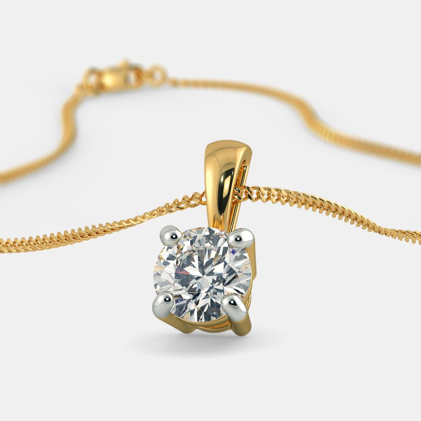 Buy Solitaire PendantsDesigns Online BlueStone India s 1 Online Jewellery Brand