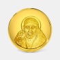 1 gram 24 KT Saibaba Gold CoinFront