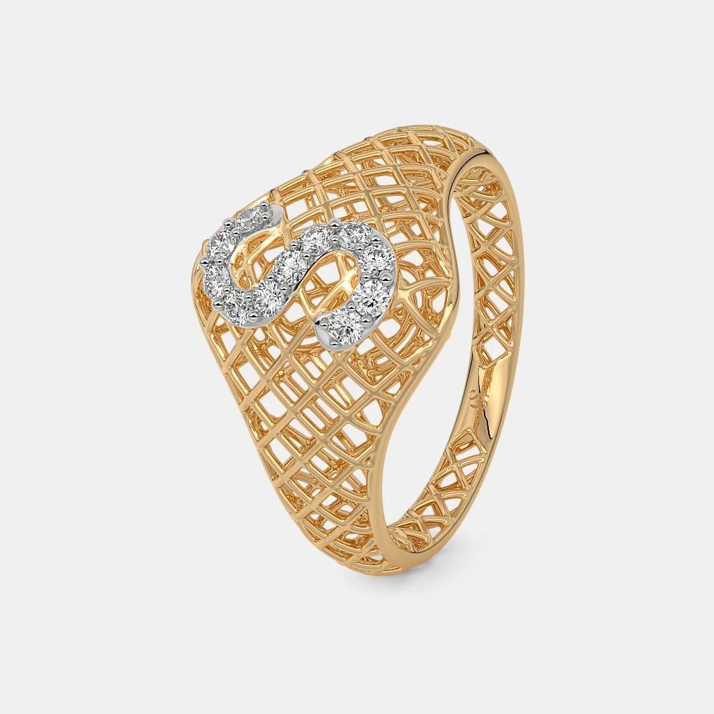 The Plump S Initial Ring alternate view 1