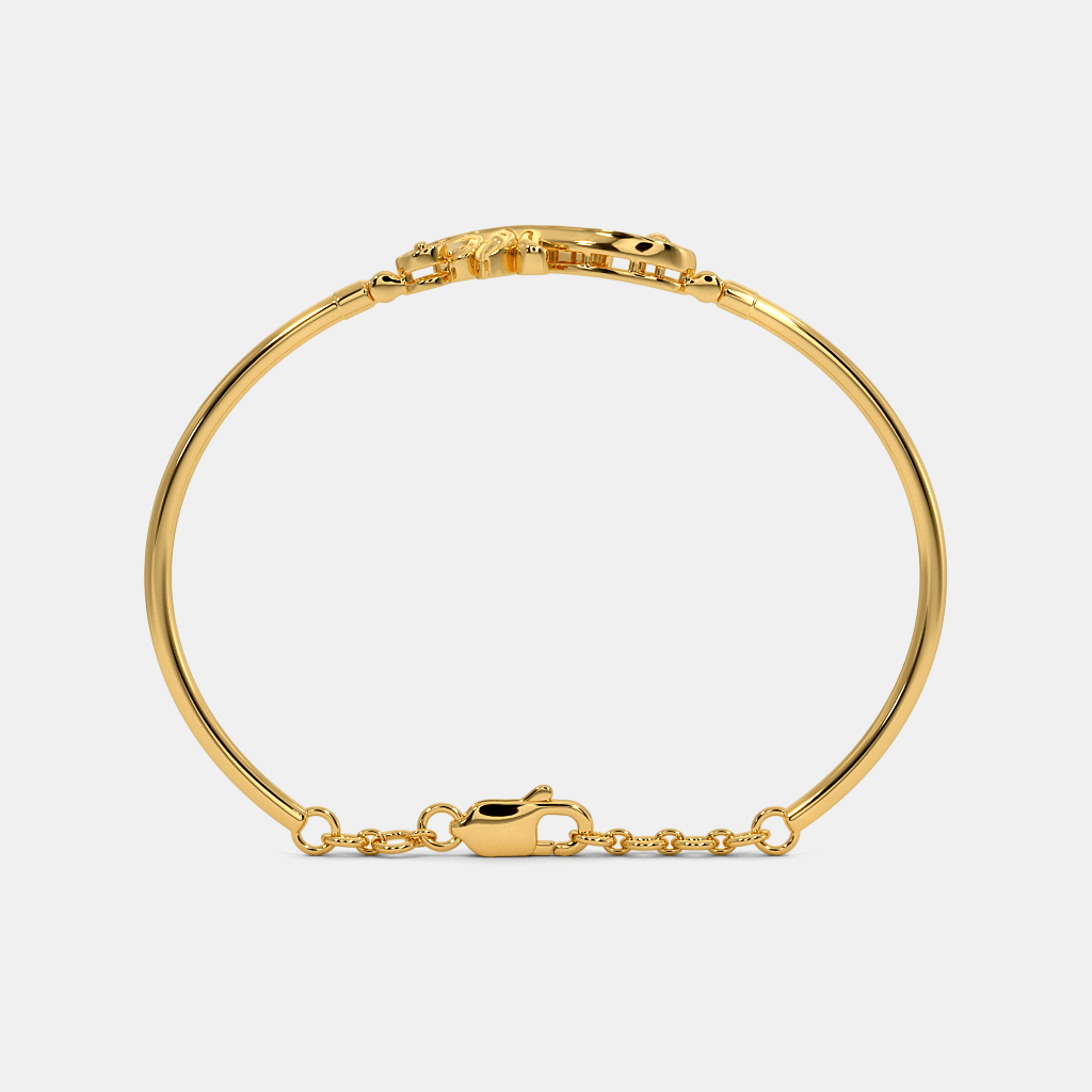 The Doha Oval Bangle | BlueStone.com