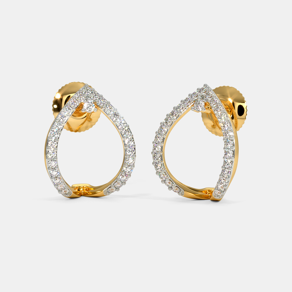 The Evocative J Hoop Earrings | BlueStone.com