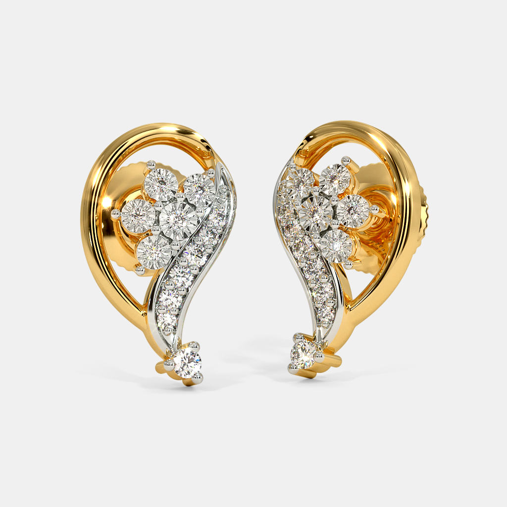 The Aksa Stud Earrings | BlueStone.com