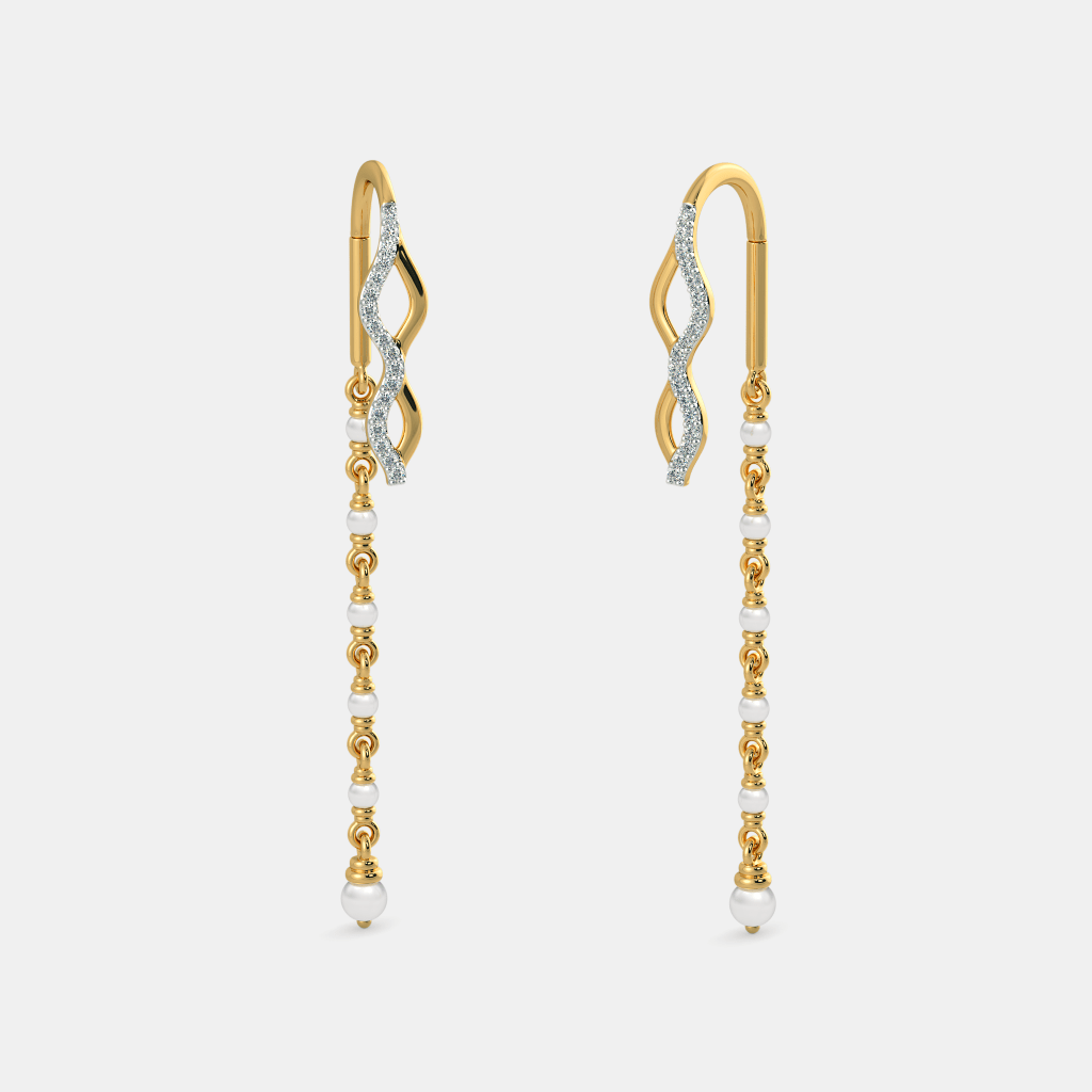 The Wave Link Sui Dhaga Earrings