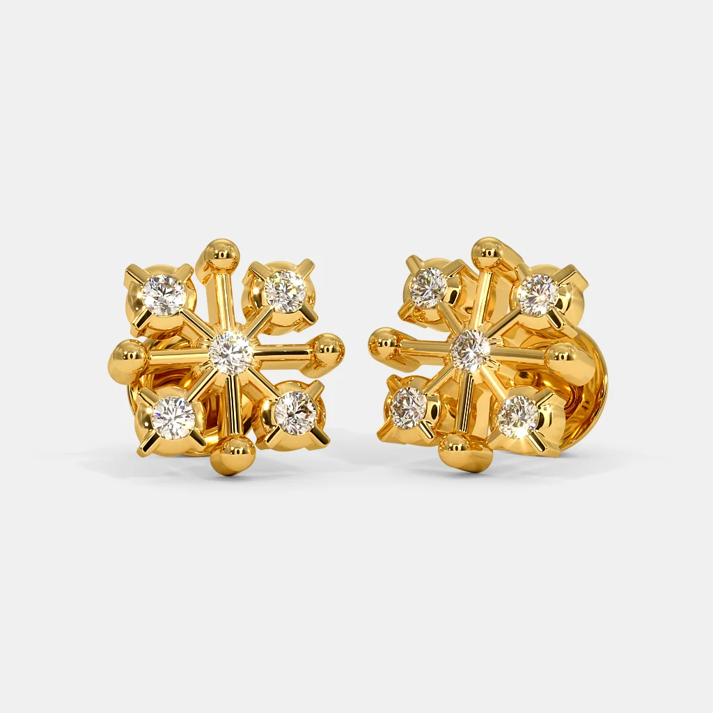 The Dhanvi Stud Earrings | BlueStone.com