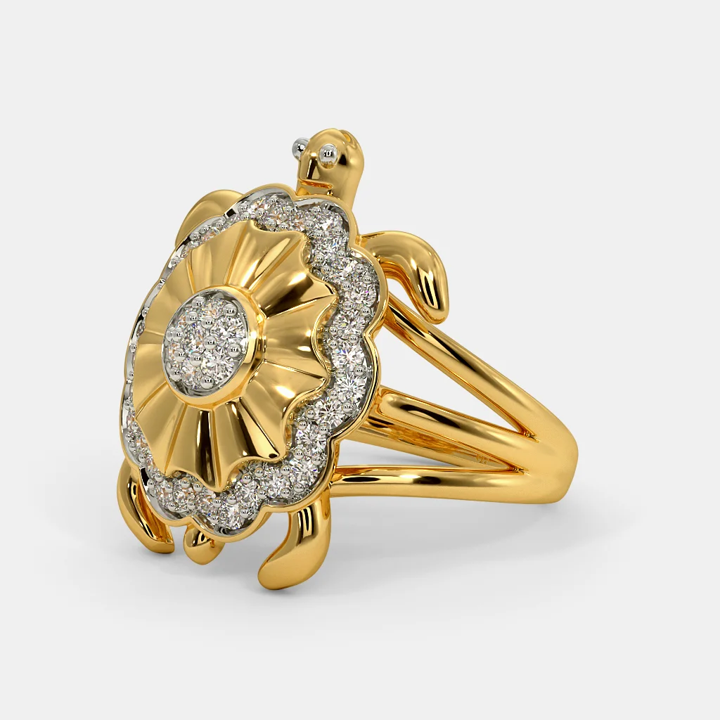 Turtle gold sale ring price