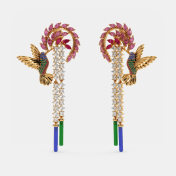 The Hummingbird Drop Earrings - thumb 1