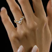 The Brinisa Chevron Ring - thumb 4