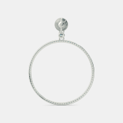 The Meridian Halo Drop Earrings - thumb 5