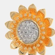 The Heavenly Sunflower Earrings - thumb 5