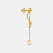 The Twirl Around Ribbon Dangler Earrings - thumb 6