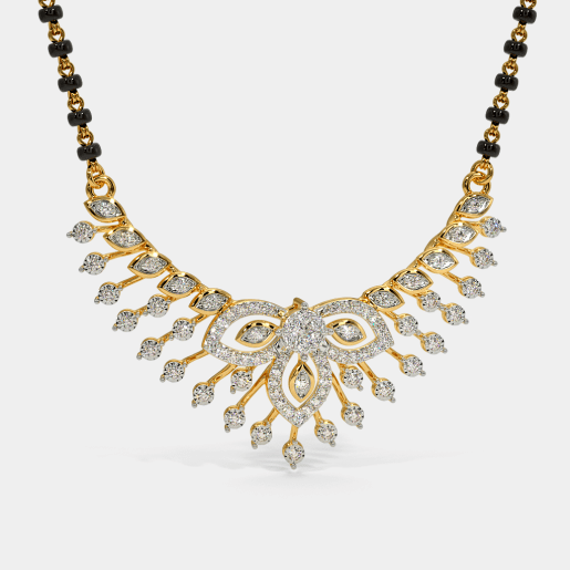 Buy Latest Diamond Mangalsutra Designs Online - BlueStone